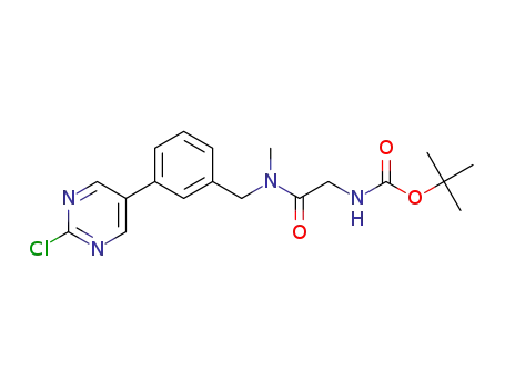 tert-butyl (2-{[3-(2-chloropyrimidin-5-yl)benzyl](methyl)amino}-2-oxoethyl)carbamate