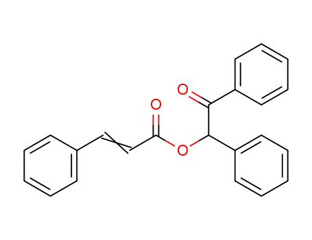 Molecular Structure of 105887-23-8 (2-Propenoic acid, 3-phenyl-, 2-oxo-1,2-diphenylethyl ester)