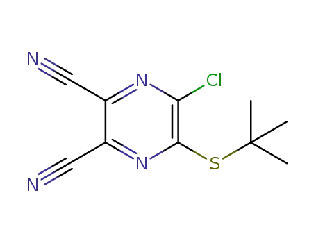 5-((tert-butyl)sulfanyl)-6-chloropyrazine-2,3-dicarbonitrile