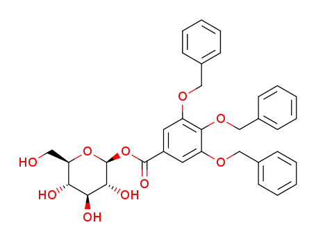 1-O-(3,4,5-tribenzyloxybenzoyl)-β-D-glucopyranoside