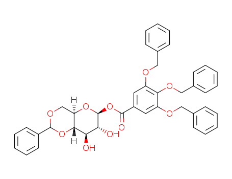 1-O-(3,4,5-tris(benzyloxy)benzoyl)-4,6-O-benzylidene-β-D-glucopyranose