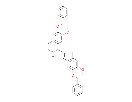 6-benzyloxy-1-[(E)-2-(5-benzyloxy-4-methoxy-2-methyl-phenyl)vinyl]-7-methoxy-1,2,3,4-tetrahydroisoquinoline