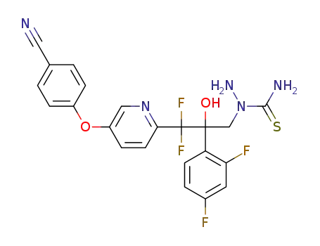 1-(3-(5-(4-cyanophenoxy)pyridin-2-yl)-2-(2,4-difluorophenyl)-3,3-difluoro-2-hydroxypropyl)hydrazine-1-carbothioamide