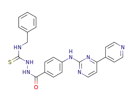 N-benzyl-2-(4-((4-(pyridin-4-yl)pyrimidin-2-yl)amino)benzoyl)hydrazine-1-carbothioamide