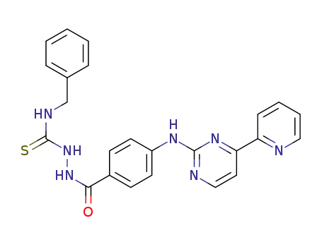 N-benzyl-2-(4-((4-(pyridin-2-yl)pyrimidin-2-yl)amino)benzoyl)hydrazine-1-carbothioamide