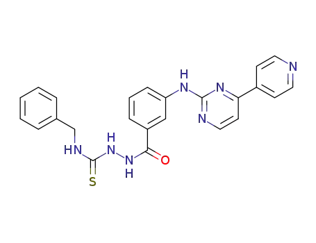 N-benzyl-2-(3-((4-(pyridin-4-yl)pyrimidin-2-yl)amino)benzoyl)hydrazine-1-carbothioamide