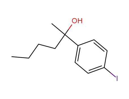 2-(4-iodophenyl)-2-hexanol