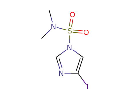 Molecular Structure of 135773-25-0 (N,N-DIMETHYL 4-IODO-1H-IMIDAZOLE-1-SULFONAMIDE)