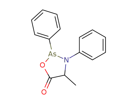 2,3-diphenyl-4-methyl-5-oxo-2-arsa-1,3-oxazolidine