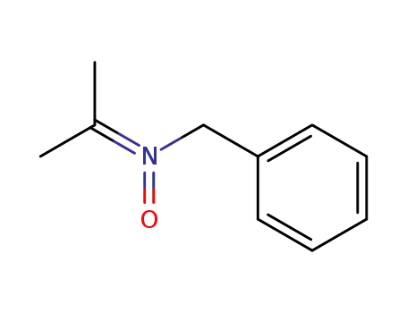 Molecular Structure of 159330-32-2 (Benzenemethanamine, N-(1-methylethylidene)-, N-oxide)