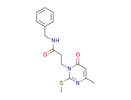 3-(N-benzylcarbamoylethyl)-6-methyl-2-methylthiopyrimidin-4(3H)-one