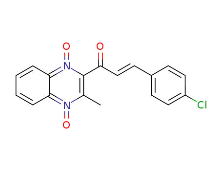 2-[3-(4-chlorophenyl)-2-propenoyl]-3-methylquinoxaline-1,4-dioxide