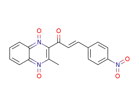3-methyl-2-[3-(4-nitrophenyl)-2-propenoyl]quinoxaline-1,4-dioxide