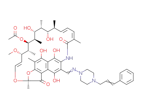 3-(4-cinnamylpiperazinyl iminomethyl) rifamycin SV