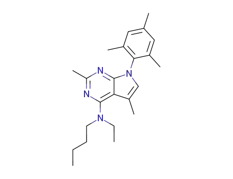 butyl[2,5-dimethyl-7-(2,4,6-trimethylphenyl)-7H-pyrrolo[2,3-d]pyrimidin-4-yl]ethylamine