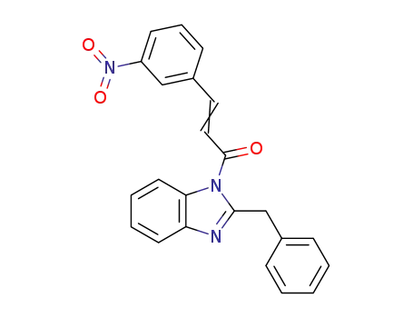 (E)-1-(2-Benzyl-benzoimidazol-1-yl)-3-(3-nitro-phenyl)-propenone