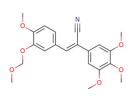 (Z)-3-(4-Methoxy-3-methoxymethoxy-phenyl)-2-(3,4,5-trimethoxy-phenyl)-acrylonitrile