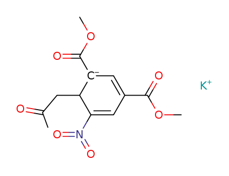 potassium 1-acetonyl-2,4-di(methoxycarbonyl)-6-nitrocyclohexa-2,5-dienide