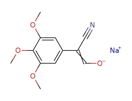 3-hydroxy-2-(3,4,5-trimethoxyphenyl)acrylonitrile sodium salt
