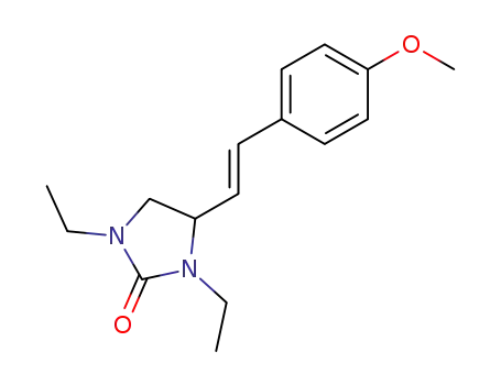 1,3-Diethyl-4-[(E)-2-(4-methoxy-phenyl)-vinyl]-imidazolidin-2-one