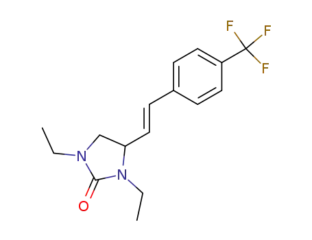 1,3-Diethyl-4-[(E)-2-(4-trifluoromethyl-phenyl)-vinyl]-imidazolidin-2-one