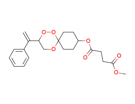 Molecular Structure of 872891-56-0 (Butanedioic acid, methyl
3-(1-phenylethenyl)-1,2,5-trioxaspiro[5.5]undec-9-yl ester)