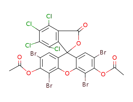 3',6'-diacetoxy-2',4',5',7'-tetrabromo-4,5,6,7-tetrachloro-spiro[phthalan-1,9'-xanthen]-3-one