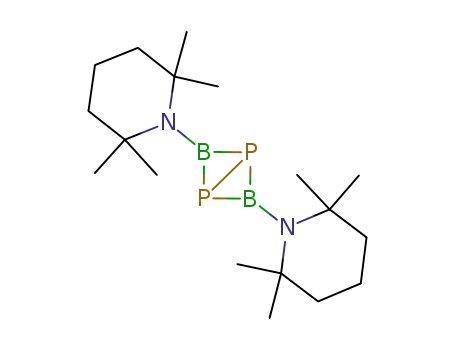 Molecular Structure of 122501-48-8 (Piperidine,
1,1'-(1,3-diphospha-2,4-diborabicyclo[1.1.0]butane-2,4-diyl)bis[2,2,6,6-
tetramethyl-)