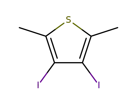 Molecular Structure of 40197-05-5 (3,4-DIIODO-2,5-DIMETHYLTHIOPHENE)