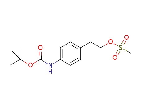 2-[4-(tert-butoxycarbonylamino)phenyl]ethylmethanesulfonate