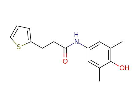 4-[3-(thien-2-yl)propionyl]amino-2,6-dimethylphenol
