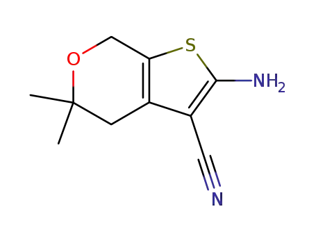 2-amino-5,5-dimethyl-3-cyano-4,5-dihydro-7H-thieno<2,3-c>pyran