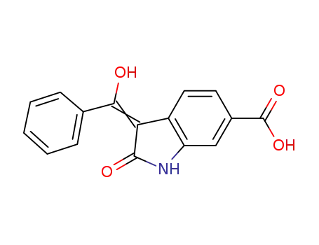 3-(1-hydroxy-1-phenyl-methylene)-6-carboxy-2-indolinone