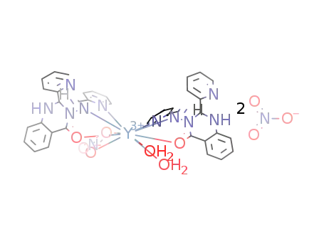 [Y(2-pyridine-2-yl-3-[pyridine-2-carboxylideneamino]-1,2-dihydroquinazolin-4-(3H)-one)2(H2O)2NO3](NO3)2