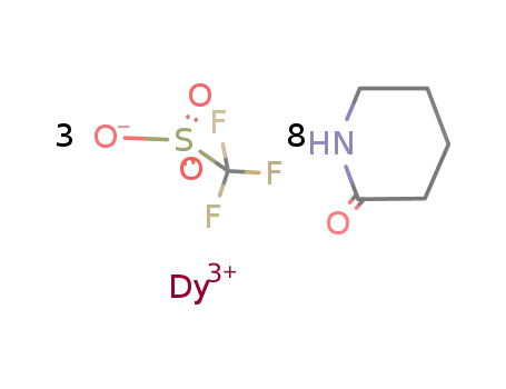 Dy(trifluoromethanesulphonate)3*8δ-valerolactam