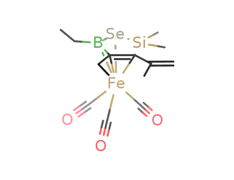 tricarbonyl(η4-4,5-diethyl-2,5-dihydro-3-isopropenyl-2,2-dimethyl-1,2,5-selenasilaborole)iron