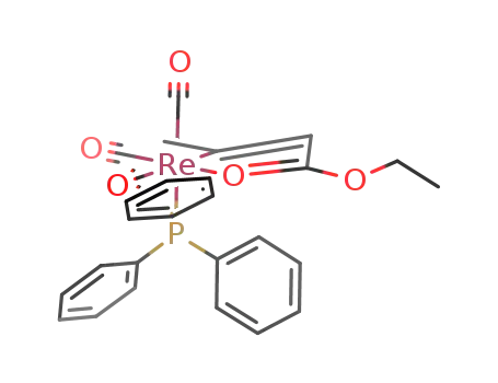 fac-tricarbonyl{1-ethoxy-1-oxo-2-butenyl-C(3),O}(triphenylphosphine)rhenium