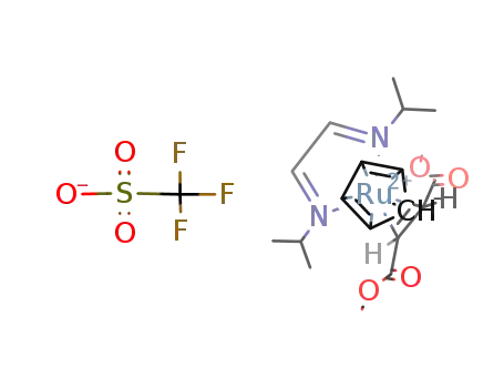 cyclopentadienyl(1,4-diisopropyl-1,3-diazabutadiene)(η2-dimethyl maleate)ruthenium trifluoromethanesulfonate