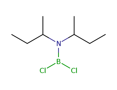 Molecular Structure of 81121-54-2 (Boranamine, 1,1-dichloro-N,N-bis(1-methylpropyl)-)