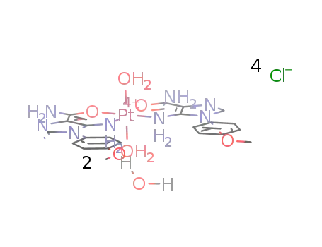 [Pt(5-amino-1-(p-CH3OC6H4)imidazole-4-carboxamide)2(H2O)2]Cl4*2H2O