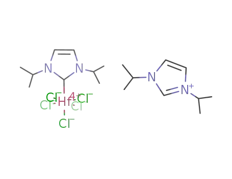 [1,3-diisopropylimidazolium][(1,3-diisopropylimidazol-2-ylidene)HfCl5]