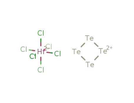 cyclo-tetratellurium(2+) hexachlorohafnate(2-)