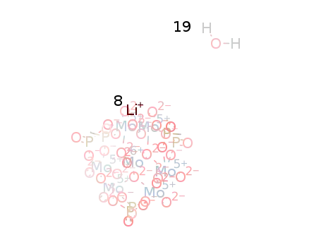 Li8[(Mo2O4)3(methylenediphosphonato)3(MoO4)]*19H2O