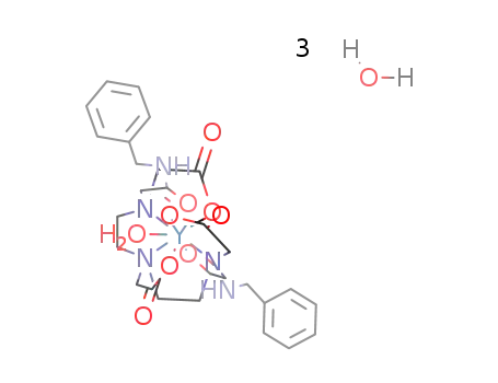 {Y(N,N''-bis(benzylcarbamoylmethyl)diethylenetriamine-N,N',N''-triacetate)(H2O)}*3H2O