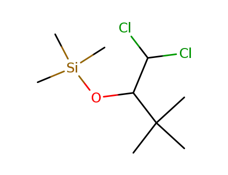 Molecular Structure of 36402-36-5 (Silane, [1-(dichloromethyl)-2,2-dimethylpropoxy]trimethyl-)