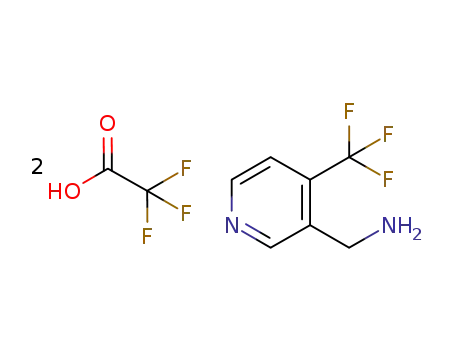 {[4-(trifluoromethyl)-3-pyridinyl]methyl}amine bistrifluoroacetate