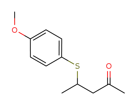 4-(4-methoxyphenylthio) pentan-2-one
