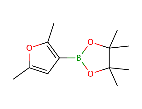 Molecular Structure of 1025718-96-0 (2-(2,5-Dimethylfuran-3-yl)-4,4,5,5-tetramethyl-1,3,2-dioxaborolane)