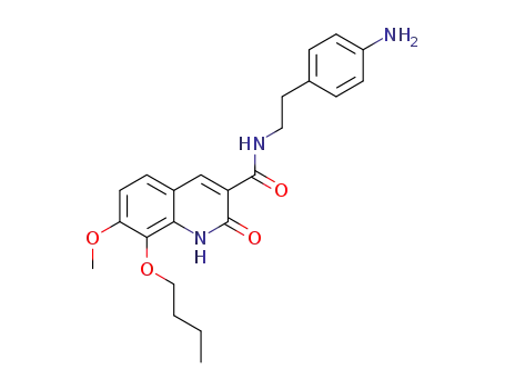 7-methoxy-8-butyloxy-2-oxo-1,2-dihydroquinoline-3-carboxylic acid 2-(4-amino-phenyl)ethylamide