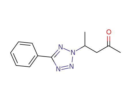 4-(5-phenyl-2H-tetrazol-2-yl) pentan-2-one